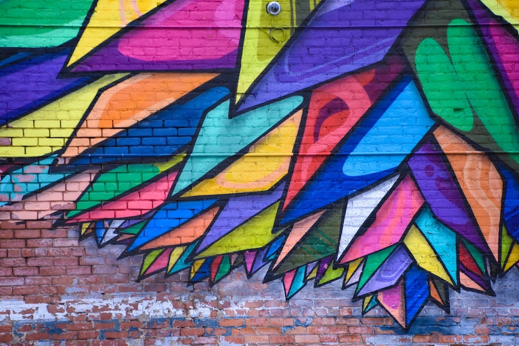 Colorful mural